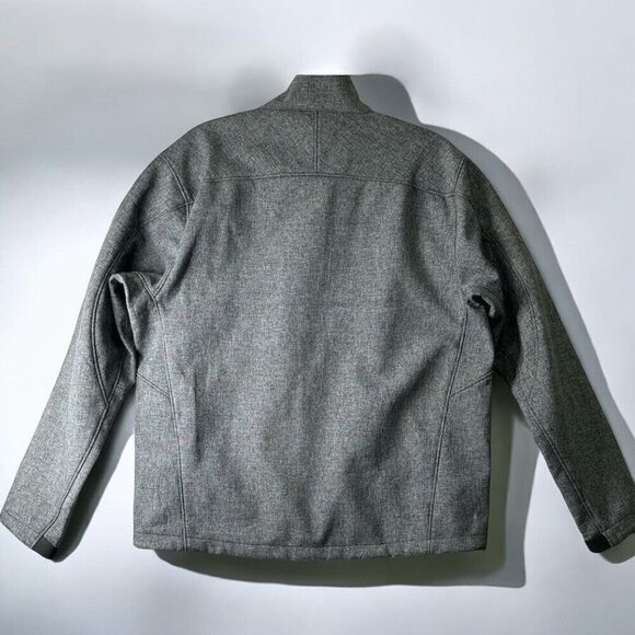 Kirkland Signature Mens 2XL Full Zip Softshell Jacket Adjustable Hem Cuff Gray - Picture 2 of 12